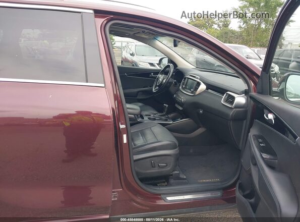 5XYPKDA52GG122342 2016 KIA SORENTO Burgundy Vista interior delantera