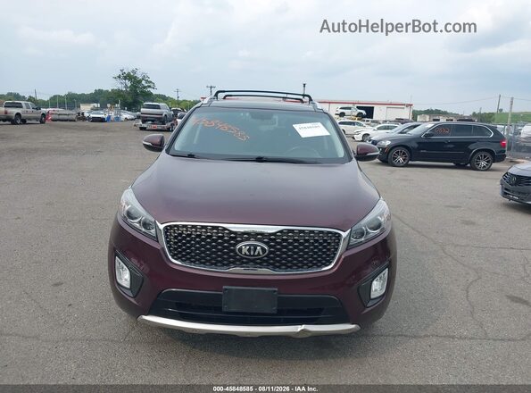 5XYPKDA52GG122342 2016 KIA SORENTO Burgundy Vista frontal