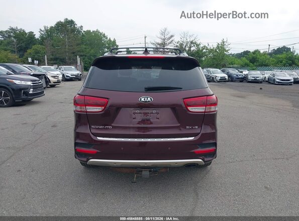 5XYPKDA52GG122342 2016 KIA SORENTO Burgundy 