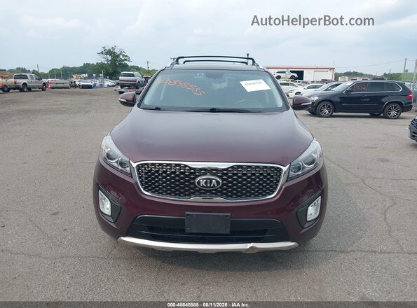 5XYPKDA52GG122342 2016 KIA SORENTO Burgundy Vista del cuadro de instrumentos