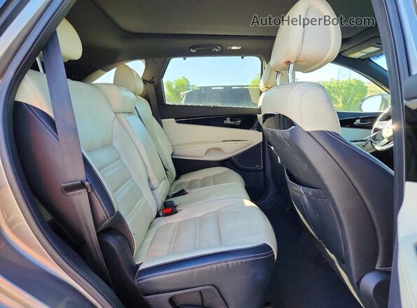 5XYPKDA54GG093197 2016 KIA SORENTO Gray Rear interior view