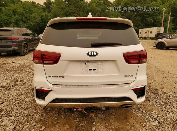 5XYPKDA54KG524937 2019 KIA SORENTO White უკანა ხედი