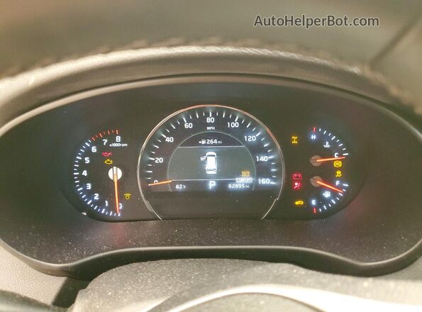 5XYPKDA54KG524937 2019 KIA SORENTO White ხელსაწყოთა პანელის ხედი