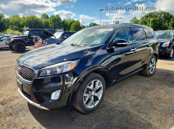 5XYPKDA55GG154590 2016 KIA SORENTO Black Հետևի ձախ