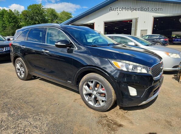 5XYPKDA55GG154590 2016 KIA SORENTO Black Դիմացի տեսք