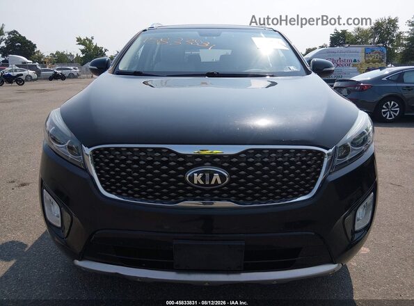 5XYPKDA56GG117483 2016 KIA SORENTO Black Вид щитка приладів