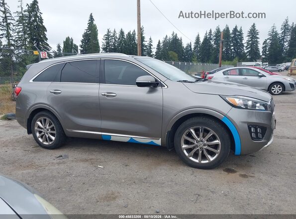 5XYPKDA57GG073171 2016 KIA SORENTO Gray Vista interior trasera