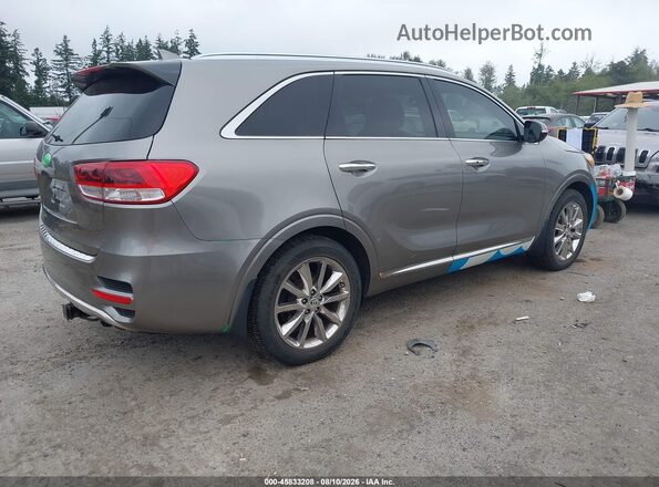 5XYPKDA57GG073171 2016 KIA SORENTO Gray Trasero derecho