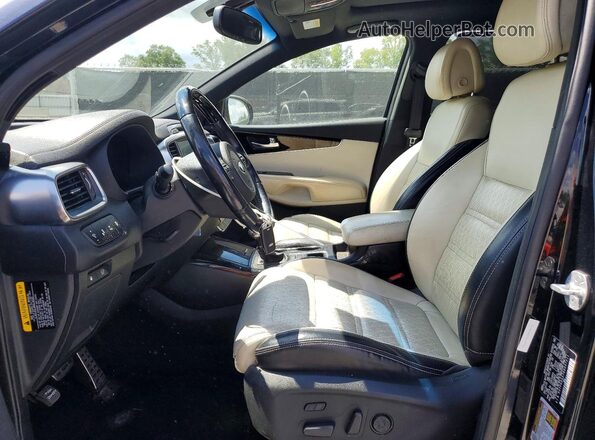 5XYPKDA57GG097311 2016 KIA SORENTO Black Widok wnętrza z przodu