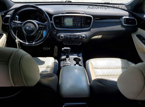 5XYPKDA57GG097311 2016 KIA SORENTO Black Widok deski rozdzielczej