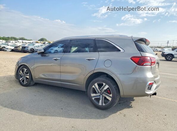 5XYPKDA58KG453290 2019 KIA SORENTO Gray Rear left