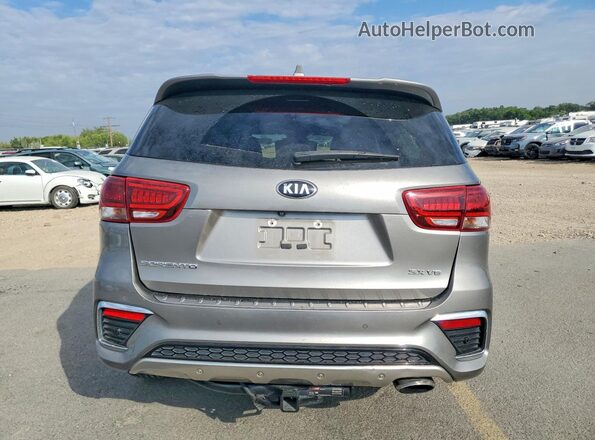 5XYPKDA58KG453290 2019 KIA SORENTO Gray Rear view