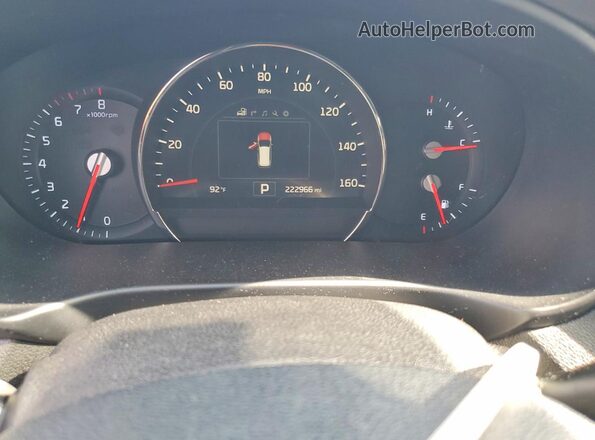 5XYPKDA59GG097407 2016 KIA SORENTO Charcoal Widok zestawu wskaźników