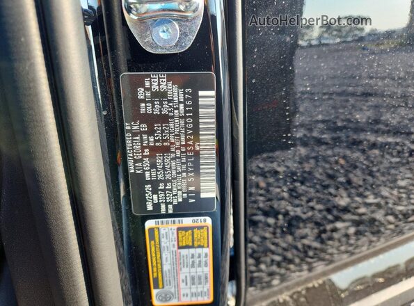 5XYPLESA2VG011673 2027 KIA TELLURIDE Black VIN կոդի պիտակի տեսք