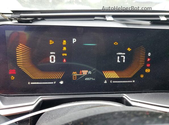 5XYRG4JC2RG300956 2024 KIA SORENTO White ხელსაწყოთა პანელის ხედი