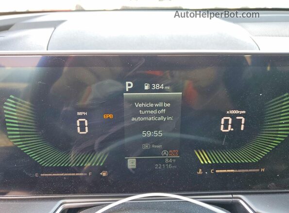 5XYRG4JC5SG352216 2025 KIA SORENTO White Вид щитка приладів