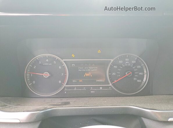 5XYRG4LC5NG134746 2022 KIA SORENTO Серый Вид щитка приборов