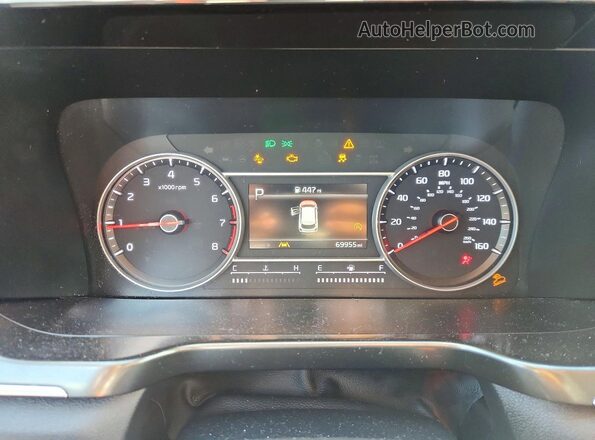 5XYRG4LC8NG130917 2022 KIA SORENTO Silver Vista del cuadro de instrumentos