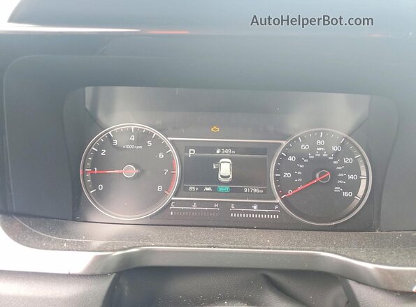 5XYRG4LC9PG183855 2023 KIA SORENTO Серебряный Вид щитка приборов