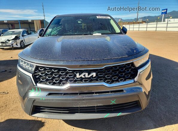 5XYRG4LCXNG097323 2022 KIA SORENTO Gray Front view