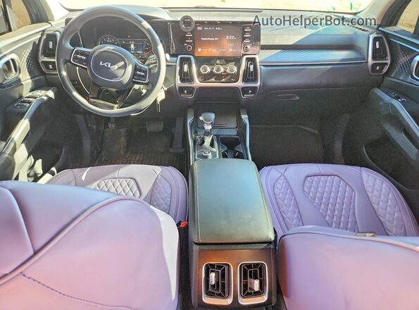 5XYRG4LCXNG097323 2022 KIA SORENTO Gray Dashboard view