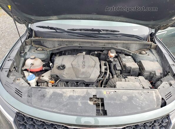 5XYRGDLC3MG042176 2021 KIA SORENTO Green Vista del compartimento del motor