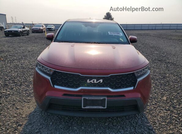 5XYRGDLC6NG101559 2022 KIA SORENTO Red Вид спереду