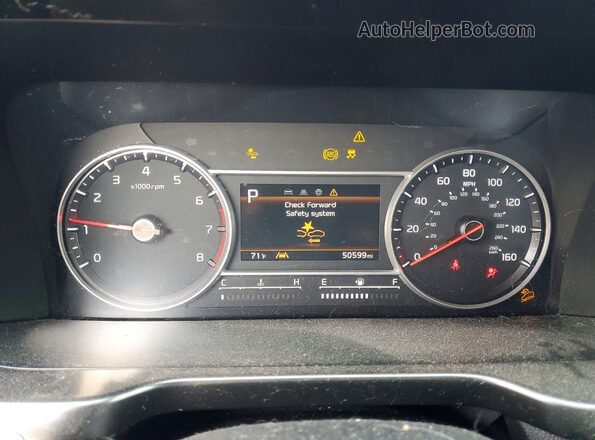 5XYRGDLC6NG101559 2022 KIA SORENTO Red Вид щитка приладів