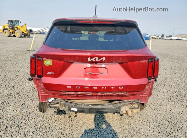 5XYRGDLC6NG101559 2022 KIA SORENTO Red Вид ззаду