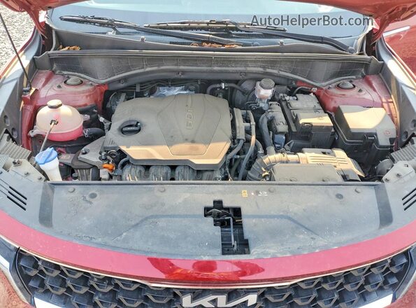 5XYRGDLC6NG101559 2022 KIA SORENTO Red Вид підкапотного простору