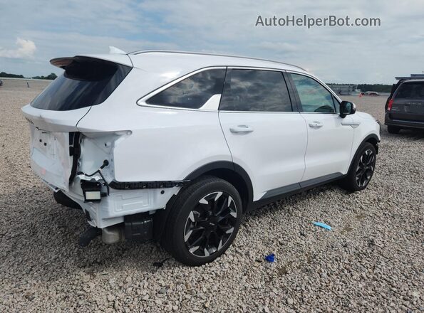 5XYRH4JF9SG328606 2025 KIA SORENTO White Задня права чверть