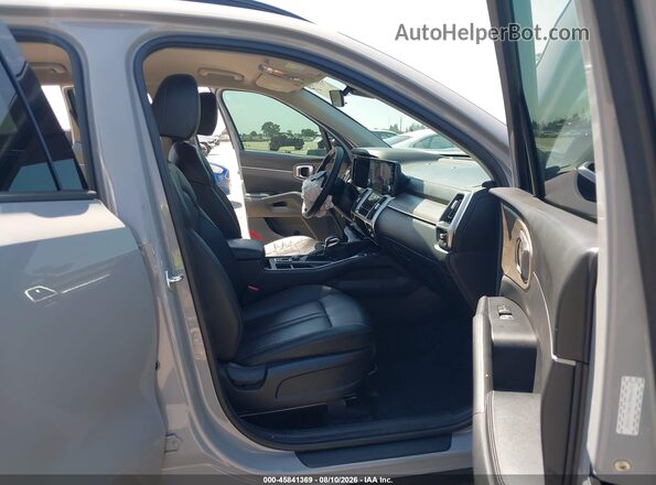 5XYRH4LF3NG154047 2022 KIA SORENTO Gray წინა სალონის ხედი
