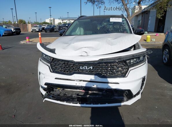 5XYRH4LF5PG160306 2023 KIA SORENTO White Instrument cluster view