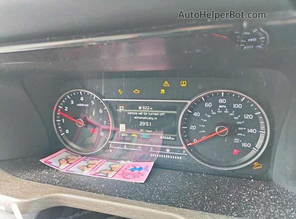 5XYRH4LF7NG133668 2022 KIA SORENTO Gray Widok zestawu wskaźników