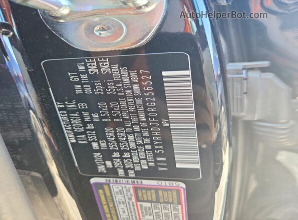 5XYRHDJF0RG256527 2024 KIA SORENTO Black Вид підкапотного простору