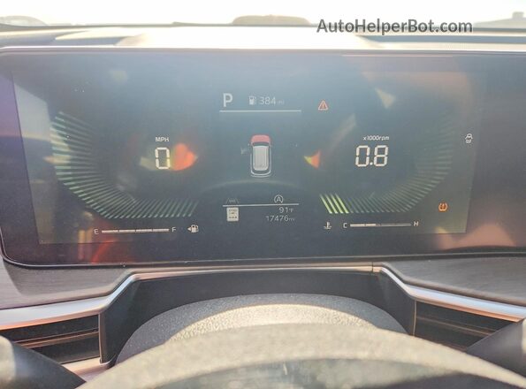 5XYRHDJF0RG256527 2024 KIA SORENTO Black Вид щитка приладів