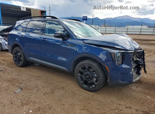 5XYRHDJFXRG260617 2024 KIA SORENTO Blue Przód prawy