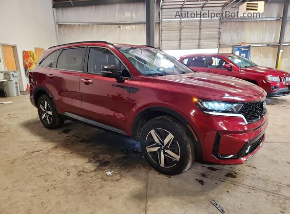 5XYRHDLF0MG014519 2021 KIA SORENTO Burgundy Առջևի աջ