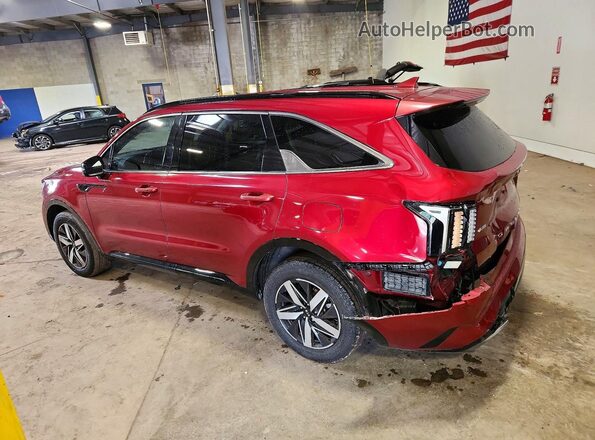 5XYRHDLF0MG014519 2021 KIA SORENTO Burgundy Հետևի ձախ