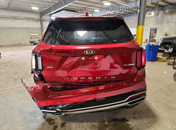 5XYRHDLF0MG014519 2021 KIA SORENTO Burgundy Հետևի տեսք