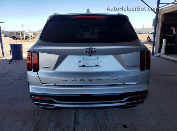 5XYRHDLF6MG026254 2021 KIA SORENTO Silver Rear view