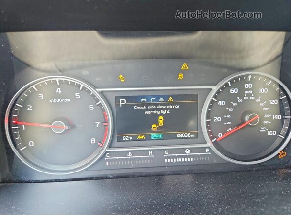 5XYRHDLF6NG130678 2022 KIA SORENTO White ხელსაწყოთა პანელის ხედი