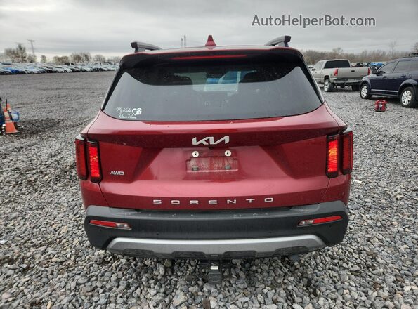 5XYRHDLF7NG094452 2022 KIA SORENTO Red Widok z tyłu