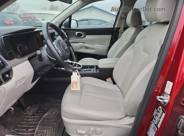 5XYRHDLF7NG094452 2022 KIA SORENTO Red Widok wnętrza z przodu