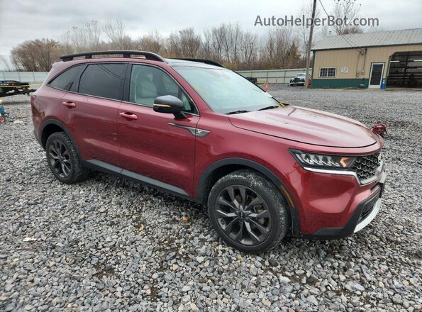 5XYRHDLF7NG094452 2022 KIA SORENTO Red Przód prawy