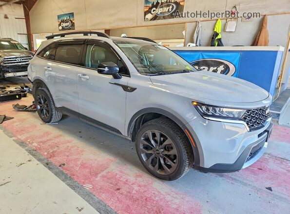 5XYRHDLF7NG138837 2022 KIA SORENTO Gray Front right