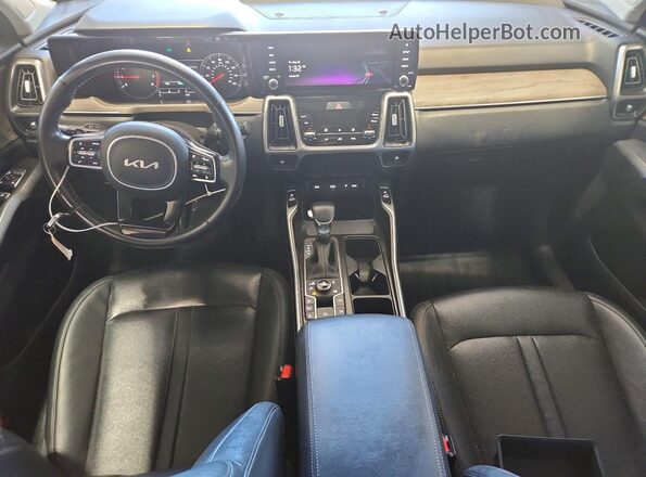 5XYRHDLF7NG138837 2022 KIA SORENTO Gray Dashboard view
