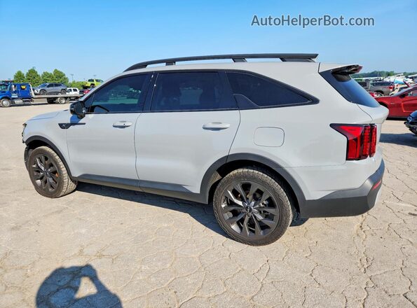5XYRHDLF9NG160595 2022 KIA SORENTO Gray Trasero izquierdo