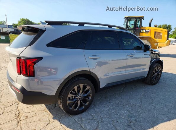 5XYRHDLF9NG160595 2022 KIA SORENTO Gray Trasero derecho