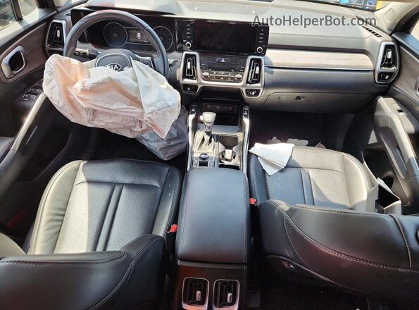 5XYRHDLFXMG073688 2021 KIA SORENTO Gray Vista del salpicadero